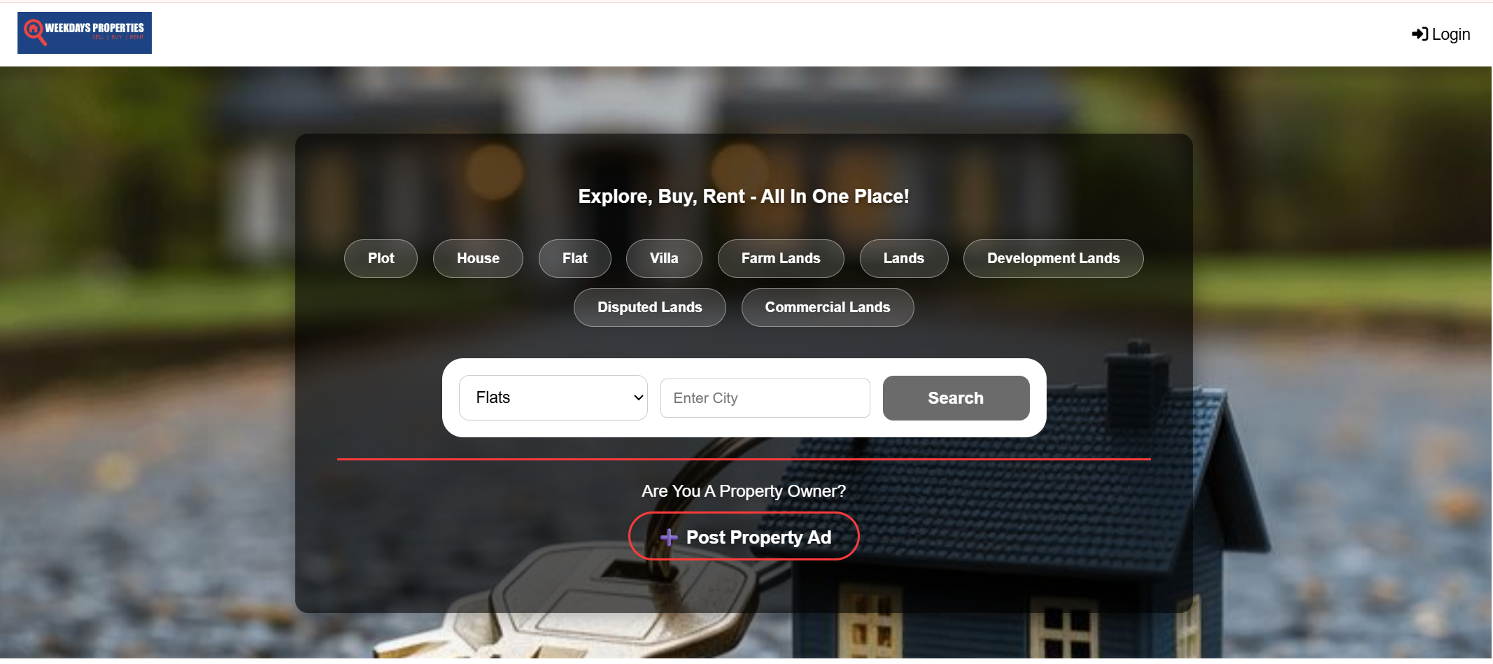 weekdaysproperties (Web Application & Mobile App)