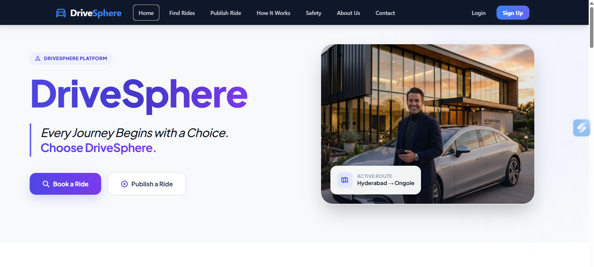 drivesphere(WEB APPLICATION)